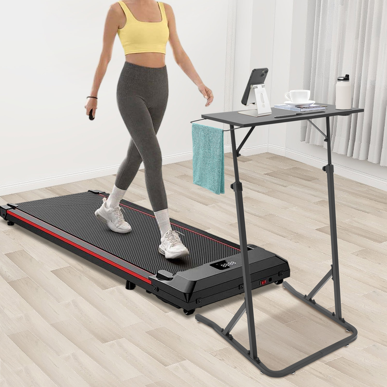 Desk Setup Office - مكتب تدريب الدراجة قابل للتعديل، مكتب