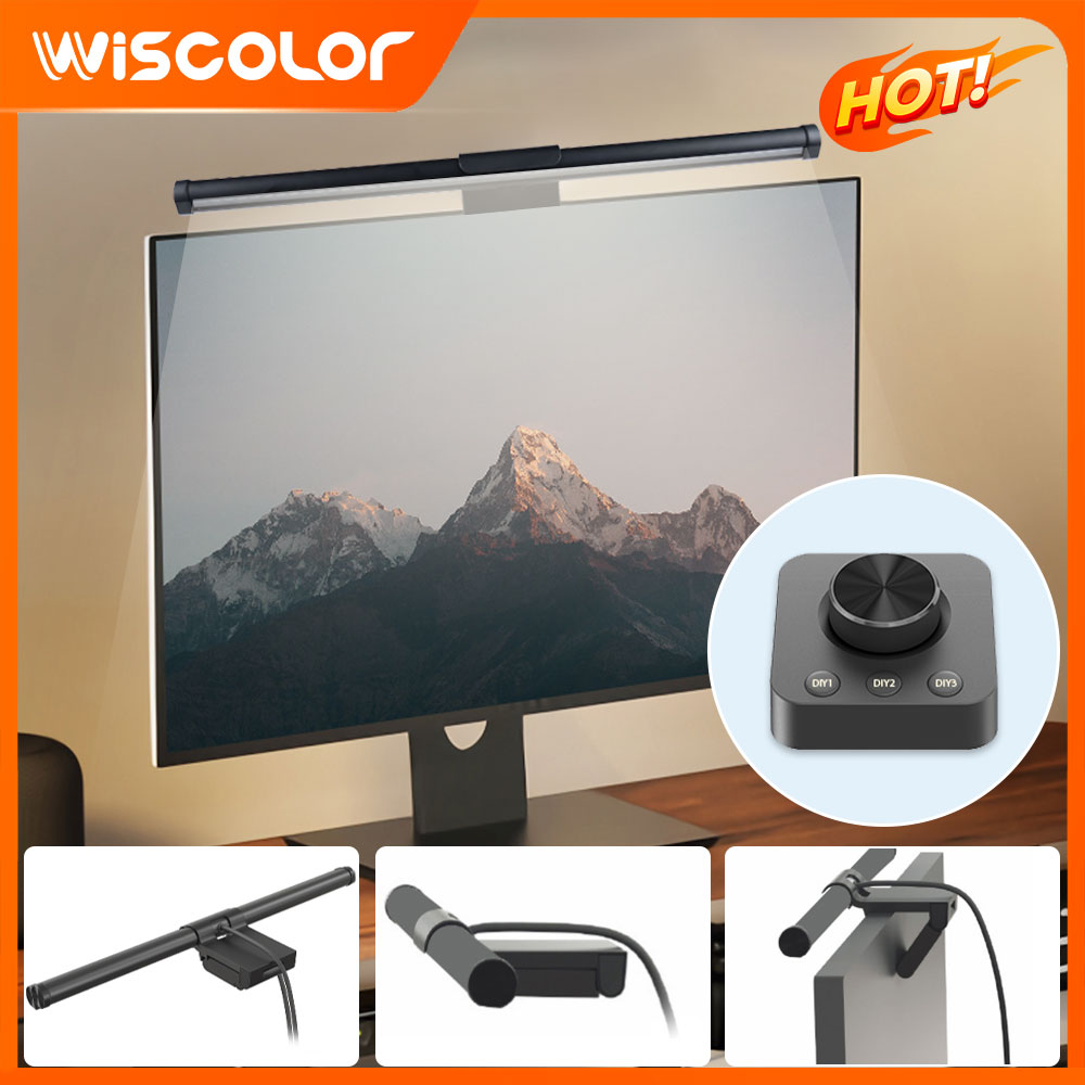 Desk Setup Accessories - شريط إضاءة RGB لتزيين الشاشة، أضواء