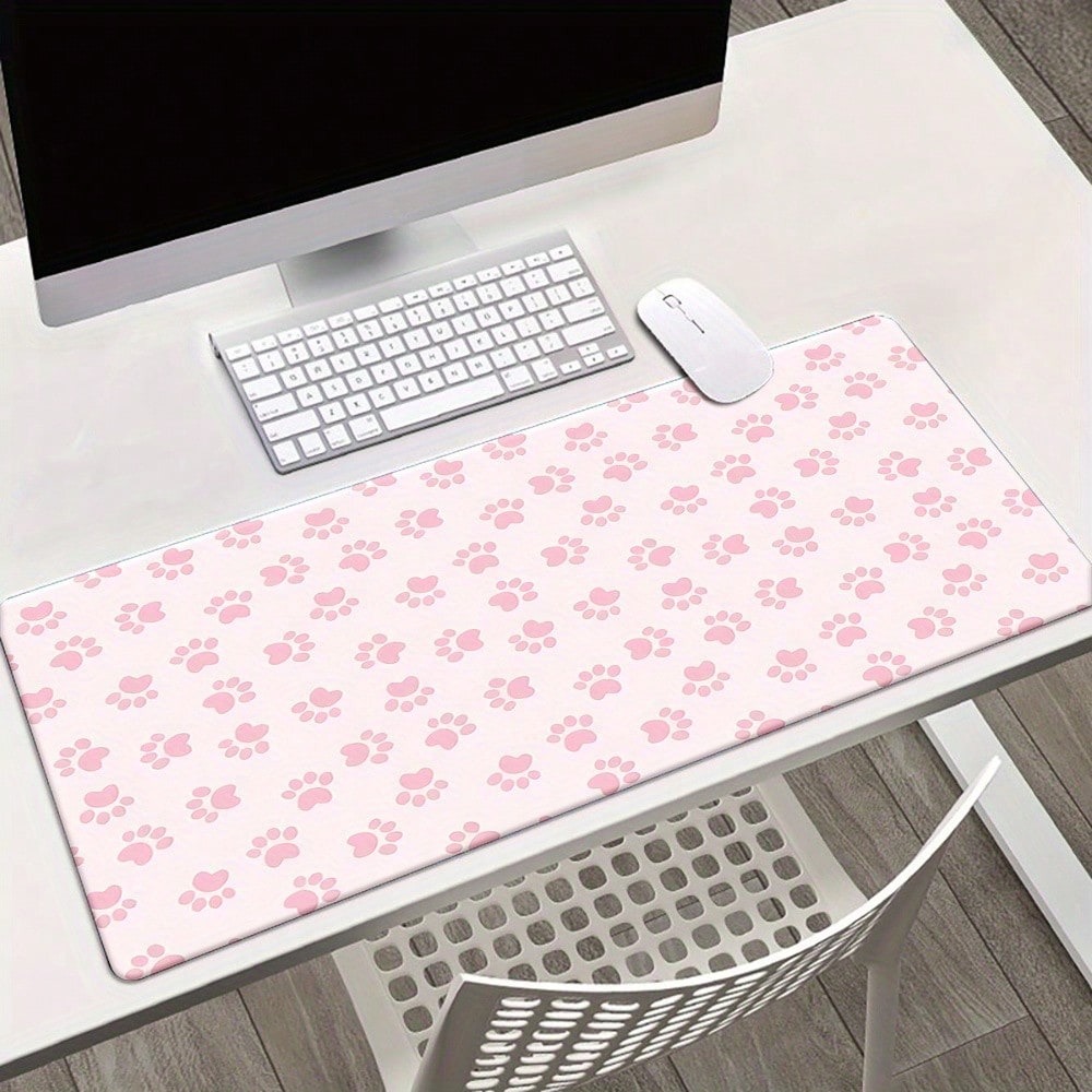 Desk Setup Pink - وسادة مكتب مطبوعة بمخالب وردية، حصيرة