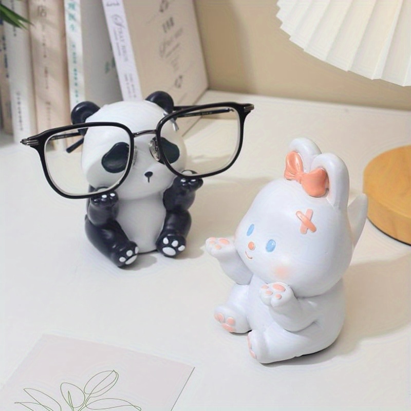 Desk Setup Home Office - حامل نظارات على شكل باندا لطيف