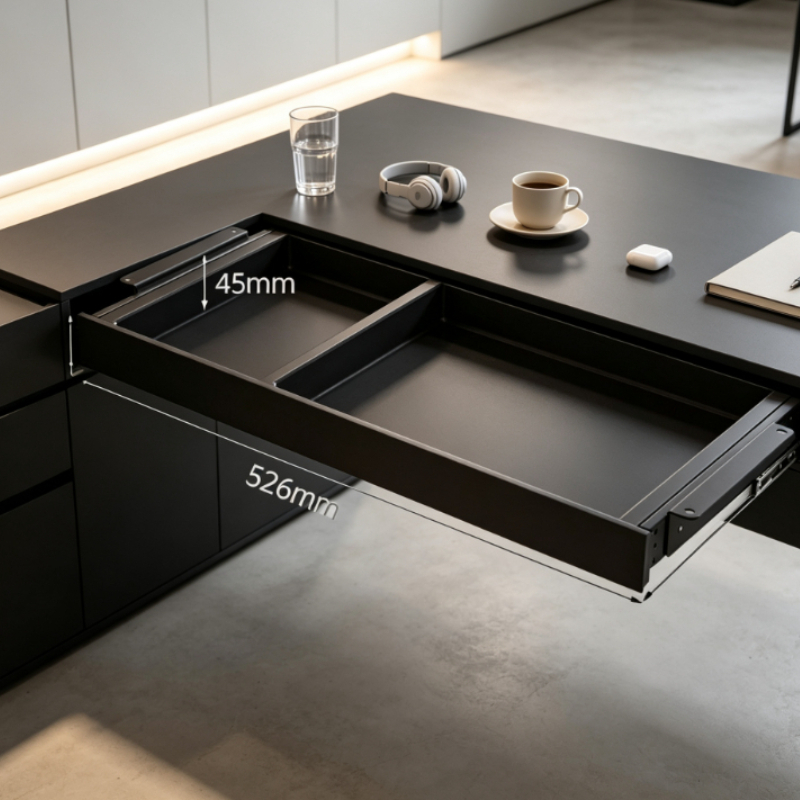 Desk Setup Home Office - درج تخزين فاخر قابل للسحب تحت