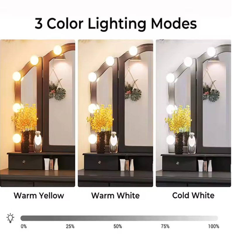 مصباح تجميل هوليوود قابل للفصل - مراجعة Desk Setup Light وسعره