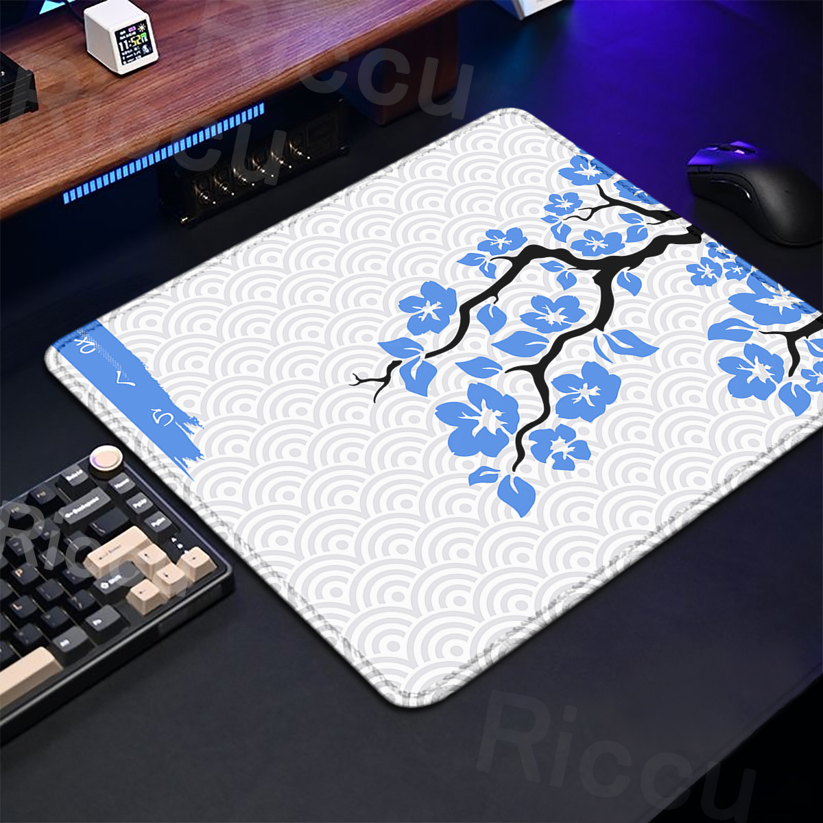 لوحة ماوس أرجوانية لألعاب ساكو - مراجعة Desk Setup Pink وسعره