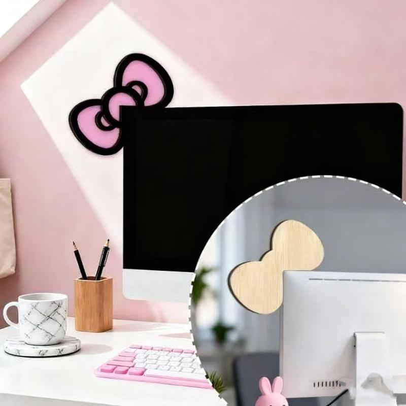 جديد 1/2 قطعة زينة شاشة كمبيوت - مراجعة Desk Setup Accessories وسعره