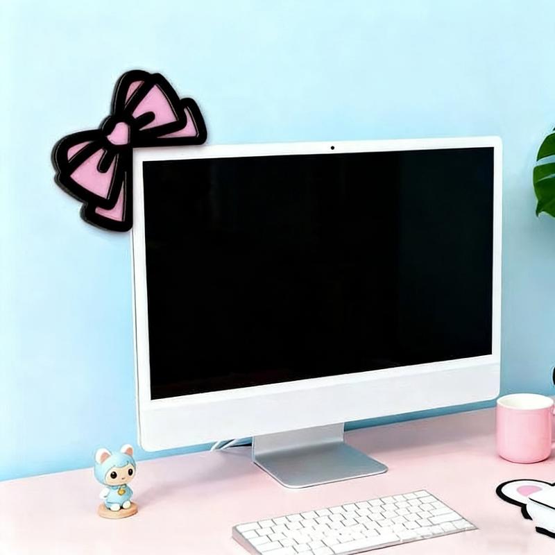 جديد 1/2 قطعة زينة شاشة كمبيوت - مراجعة Desk Setup Accessories وسعره