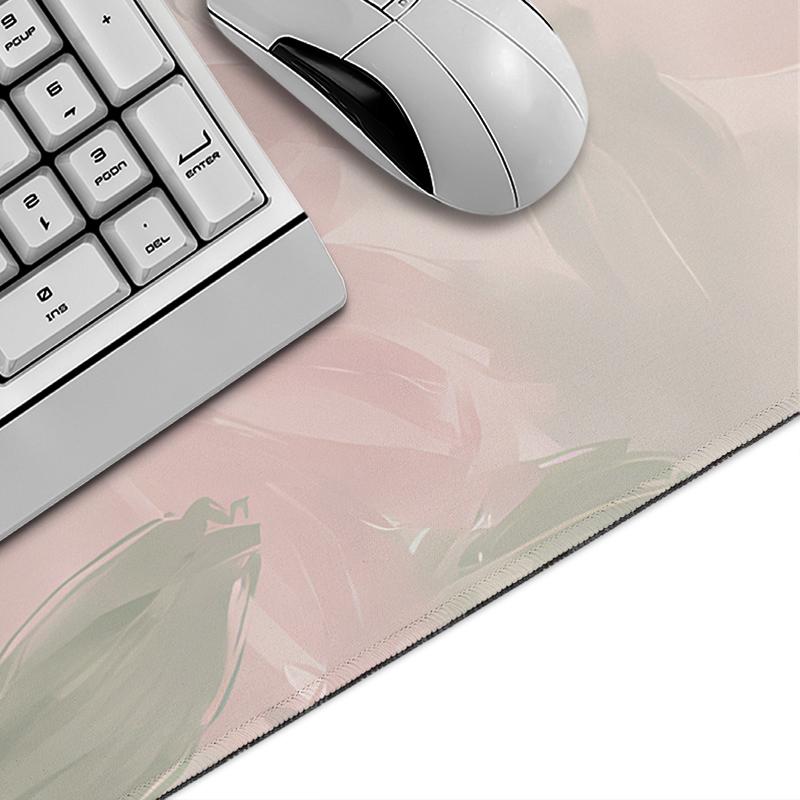 لوحة ماوس كبيرة الحجم بتصميم أ - مراجعة Desk Setup Pink وسعره