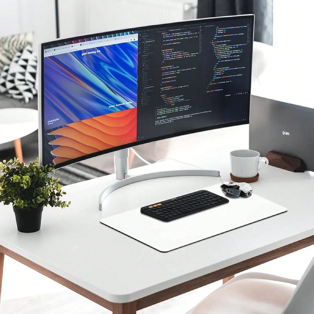 وسادة مكتب مطبوعة بمخالب وردية - مراجعة Desk Setup Pink وسعره